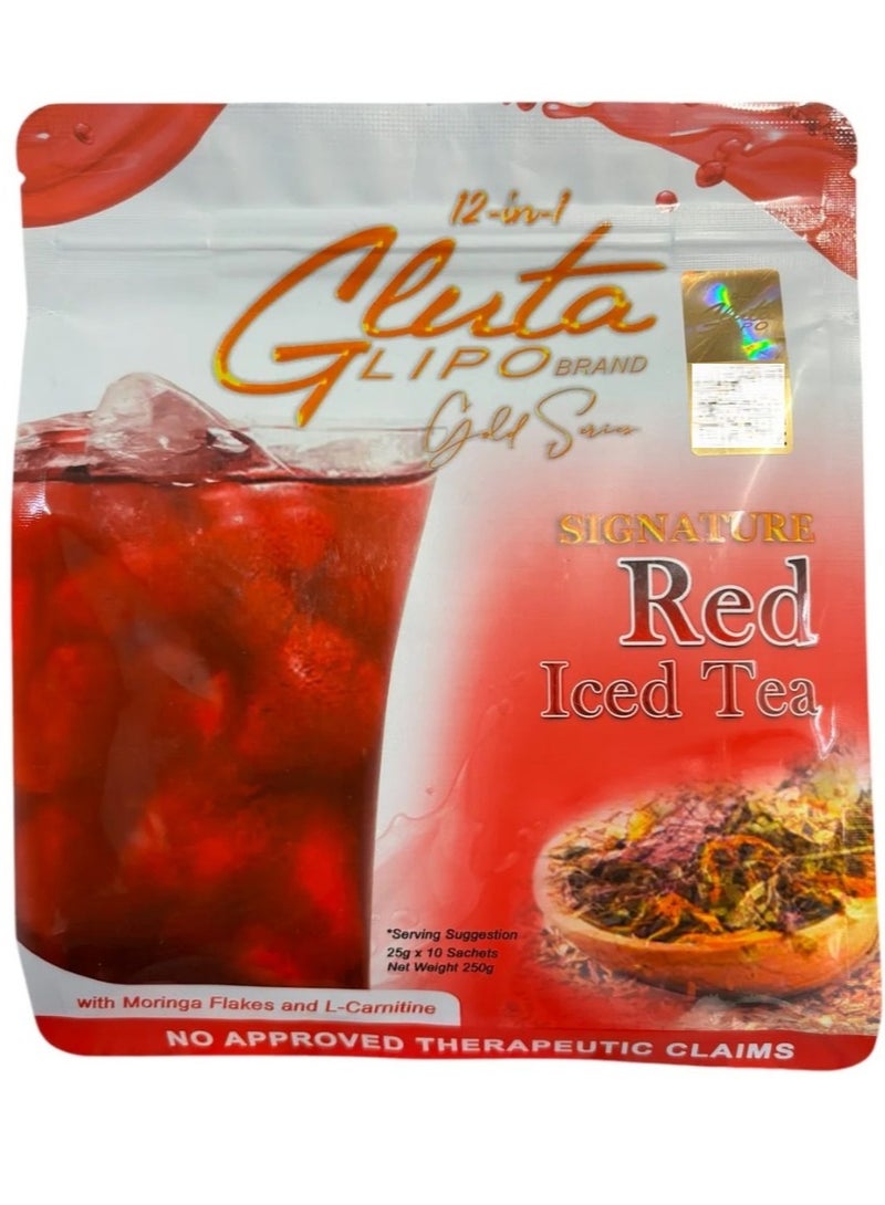 Glutalipo  Signature Red Iced Tea x 10 Sachets 