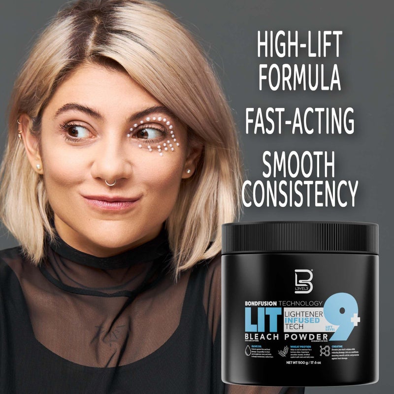 L3 - Level 3 BondFusion LIT Bleach Powder - Hair Lightener with Olive Oil and Wheat Protein to Protect and Fortify Hair - Create Highlights, Balayage or Full Hair Transformation - 500 Grams - Image 2