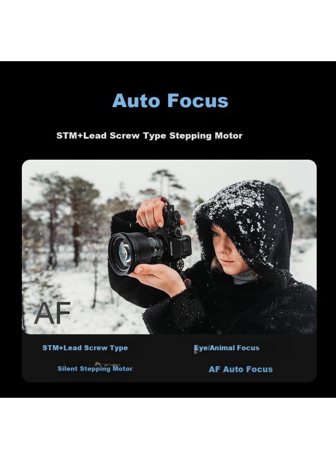 VILTROX فيلتروكس Af 75mm F1.2 برو E-mount تركيز تلقائي بفتحة عدسة كبيرة للتصوير البورتريه بعدسة ثابتة للكاميرا بدون مرآة سوني A6700 Fx30 Zv-e10ii - Image 2