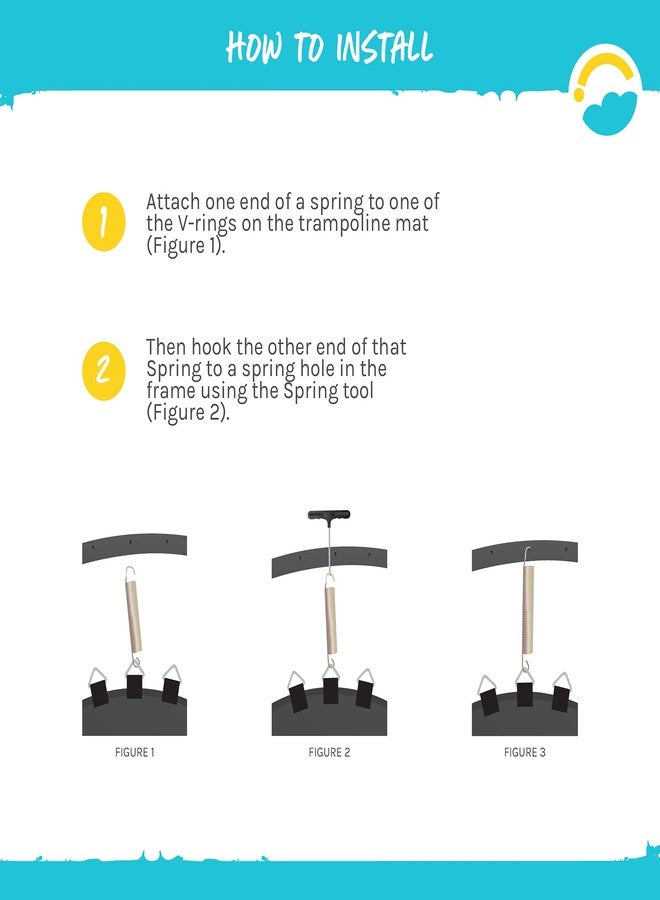 SkyBound Trampoline Springs - 7 Inch, 12 Stainless Steel Springs - Heavy Duty Trampoline Springs - Weather Resistant Galvanized Steel with Rubber Tipped Hooks - Spring Replacement Kit with T-Hook - Image 4