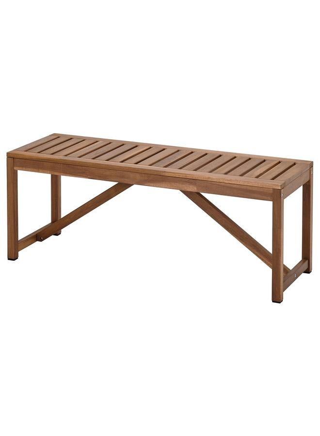 Green Tiger Bench, Outdoor, Light Brown Stained, 120 Cm - Image 1