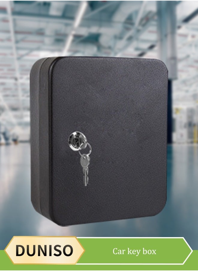 DUNISO Key Storage Lock Box, Steel Key Security Cabinet Box, Key Management Wall Mount with Key Lock, Storage Key Lock Box  - Image 1