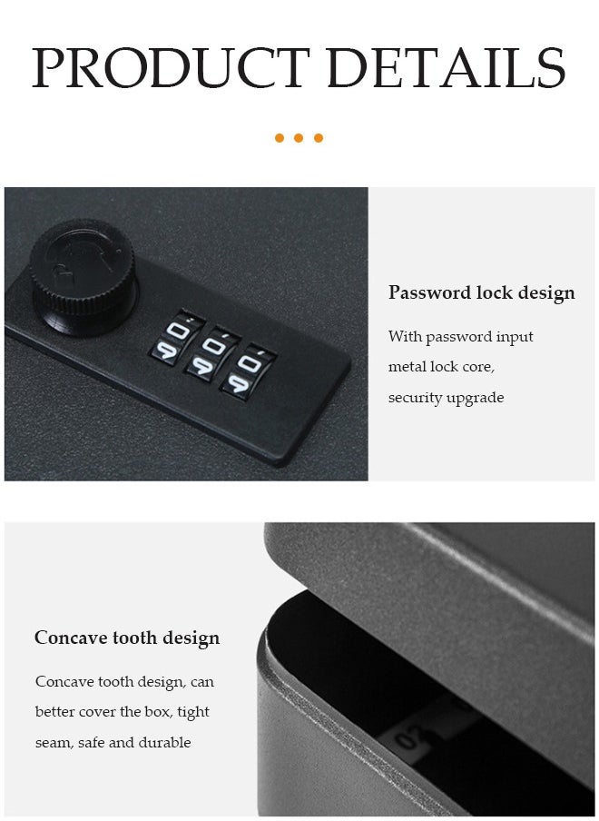 DUNISO Key Storage Lock Box, Steel Key Security Cabinet Box, Key Management Wall Mount with Key Lock, Storage Key Lock Box  - Image 3