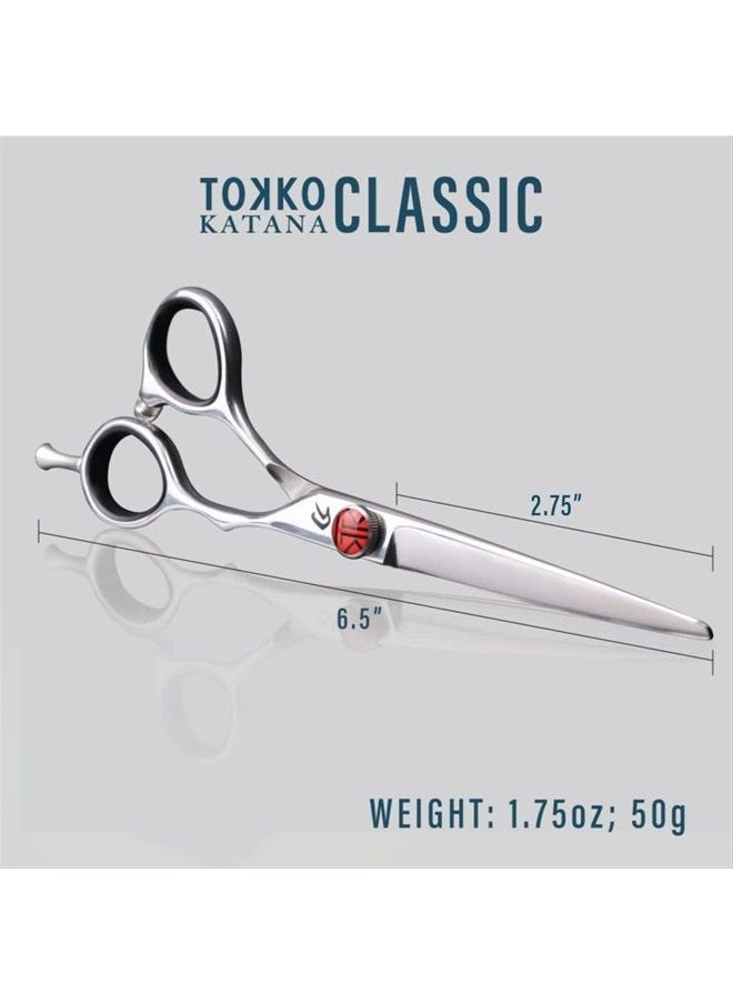EVERLONG - Katana Classic Professional 6.5" Shear Set by Tokko Shears, Premium 440C Japanese Steel Regular and Thinning Scissors for Barbers and Salon Professionals - Image 1
