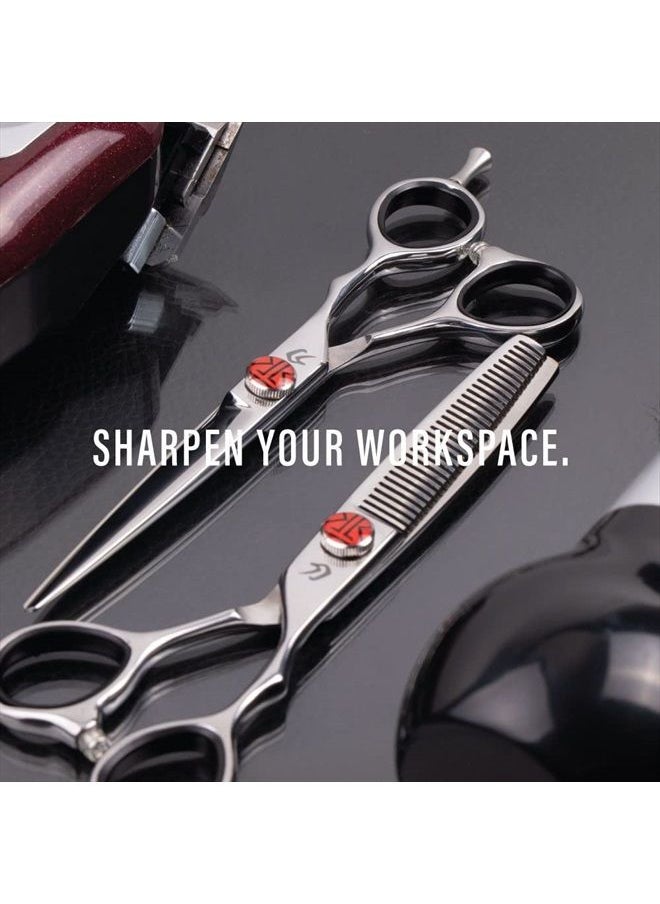 EVERLONG - Katana Classic Professional 6.5" Shear Set by Tokko Shears, Premium 440C Japanese Steel Regular and Thinning Scissors for Barbers and Salon Professionals - Image 1