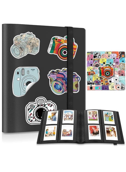 Pieces Of Moment Mini Book Album,160 Pockets Mini Photo Album for Fujifilm Instax Mini Camera, for Polaroid Snap, for Z2300, for SocialMatic Instant Cameras & for Zip Instant Printer,with 50 Colorful