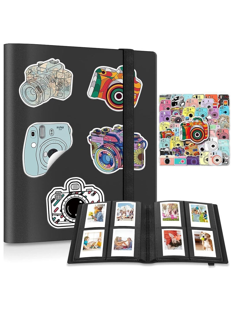 Pieces Of Moment Mini Book Album,160 Pockets Mini Photo Album for Fujifilm Instax Mini Camera, for Polaroid Snap, for Z2300, for SocialMatic Instant Cameras & for Zip Instant Printer,with 50 Colorful - Image 1