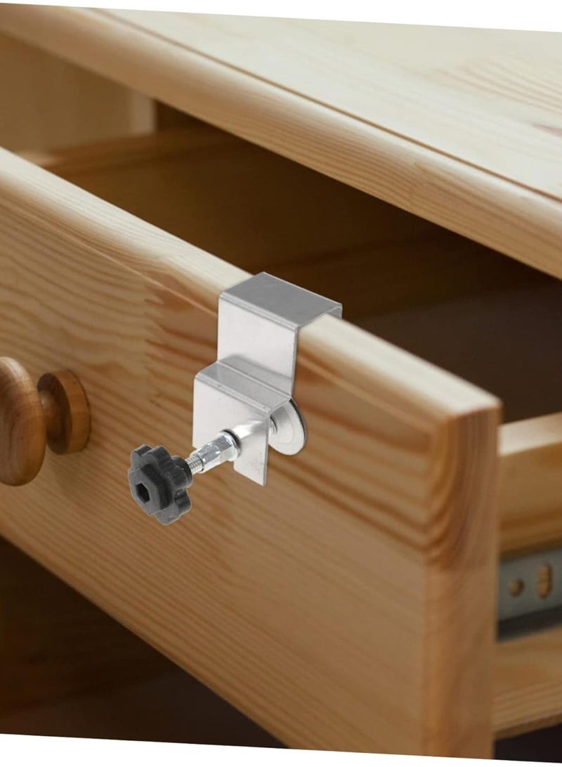 GGOOT 4pcs Front Installation Clamps Woodworking Tool for Cabinet Hardware Premium Slip Design for Easy Alignment and Fixing of Drawer Panels  - Image 2