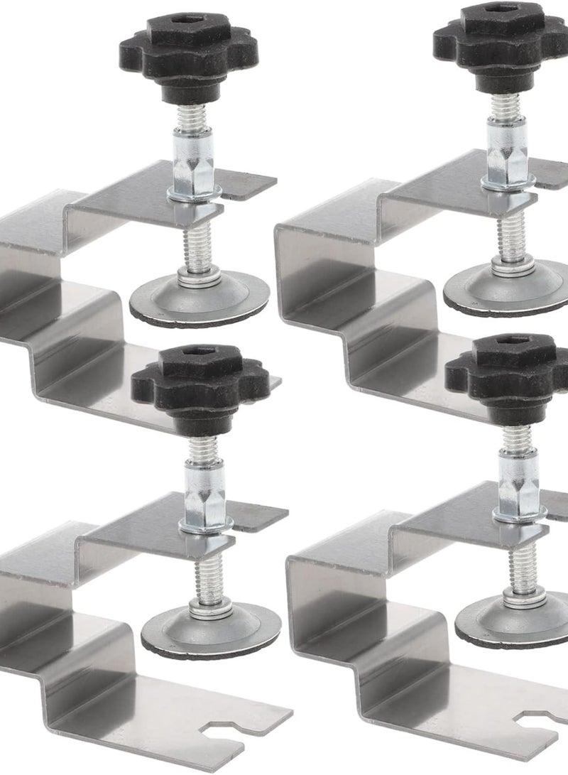 GGOOT 4pcs Front Installation Clamps Woodworking Tool for Cabinet Hardware Premium Slip Design for Easy Alignment and Fixing of Drawer Panels  - Image 1