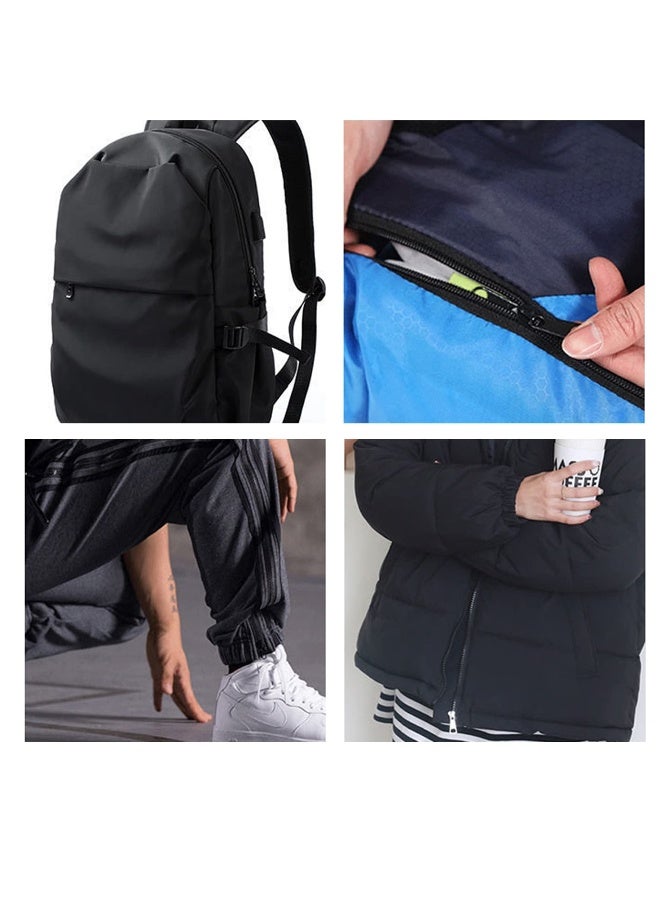 سحابات، 40 قطعة سحابات عالمية سوداء، مجموعة إصلاح سحابات قابلة للفك للأمتعة وحقائب الظهر والمعاطف والملابس والأحذية والمحافظ والحقائب (كبيرة + صغيرة) - Image 4