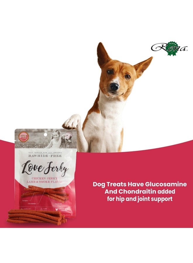 Rena 'S Love Jerky Lamb And Smoked Flavor Dog Treats. Specially Crafted For Dogs Of All Breeds, Each Pack Contains Three 360G Pouches, Ensuring Plenty Of Delicious Snacks For Your Canine Companion. - Image 5
