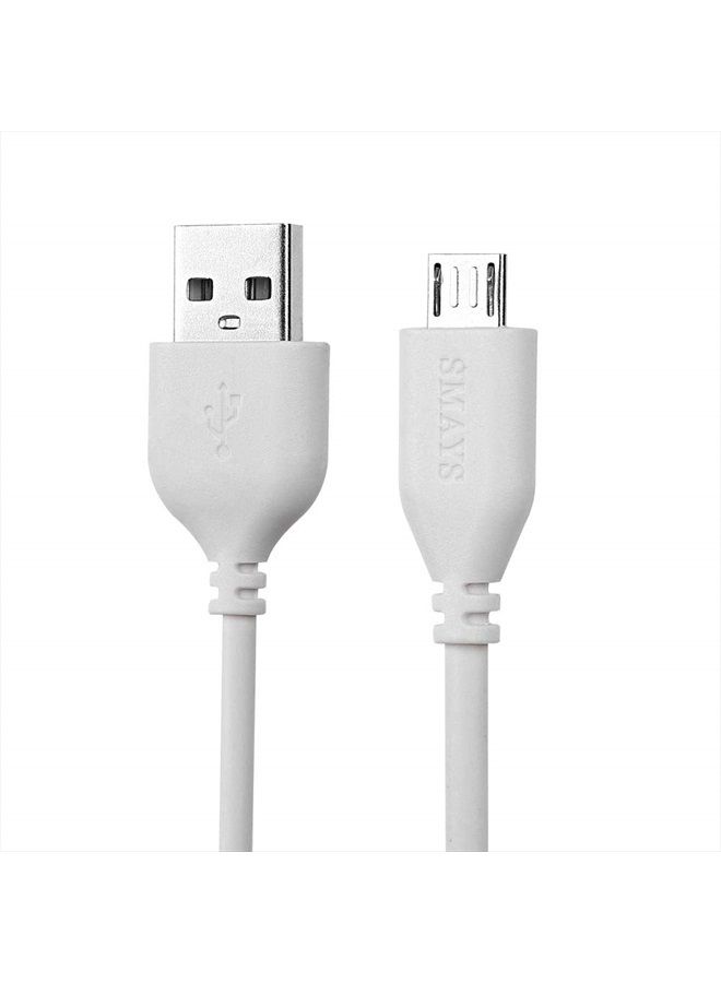 Smays 2-Pack 25ft USB to Micro USB Extension Power Cable Compatible for Wyze Cam, Oculus Go, Yi Home Camera, Kasa Cam Security Camera, White - Image 5
