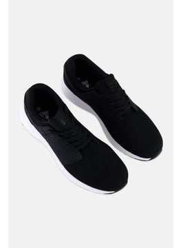 RBX Men Brand Logo Lace Up Running Shoes, Black  - Image 4