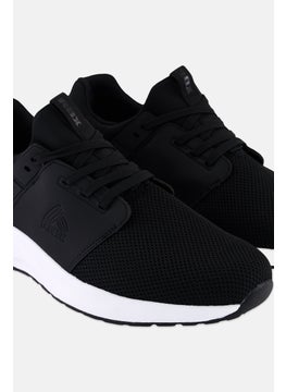 RBX Men Brand Logo Lace Up Running Shoes, Black  - Image 3