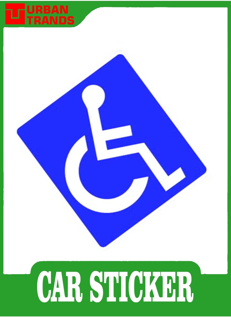 URBANTRANDS Handicapped Sign Stickers For Car  - Image 1