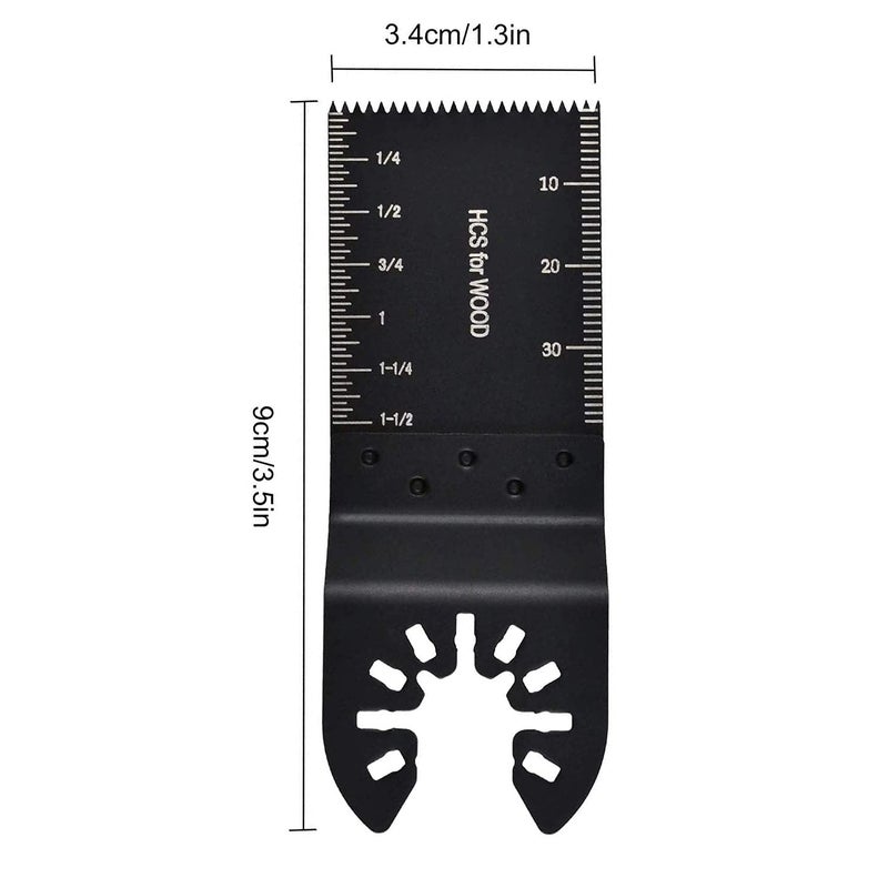 MinCHI257 Professional Universal Oscillating Saw Blades,Wood Multitool Blades,Quick Release Durable Oscillating Tool,Multi Tool Blades Fit All Models, 100 Pcs - Image 2