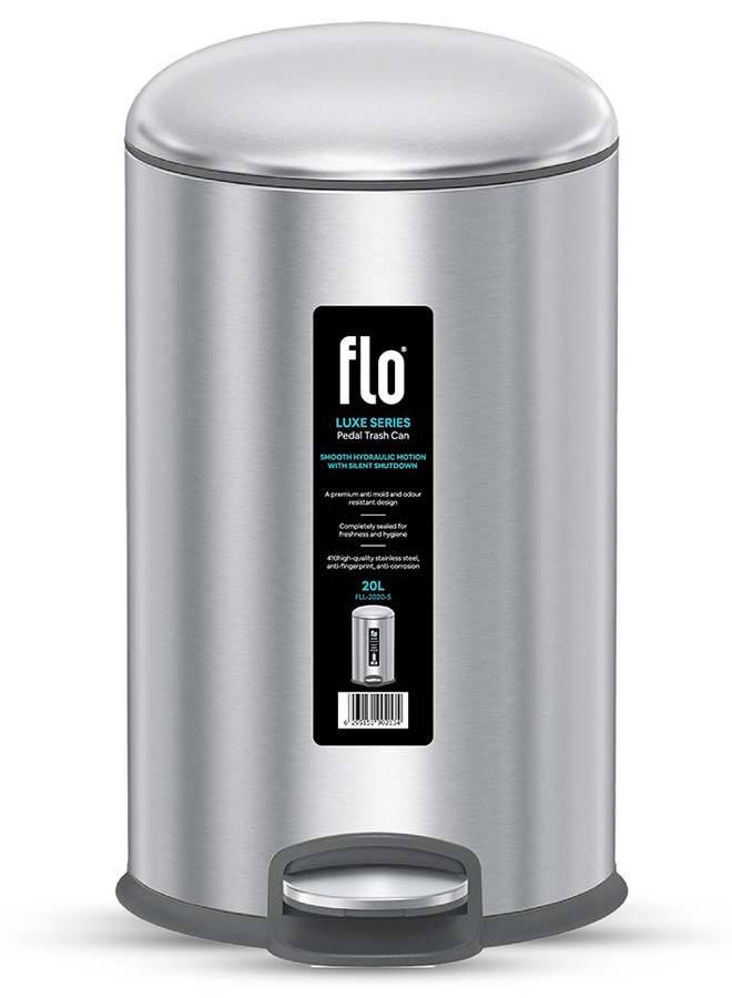 سلة مهملات - لوكس ستيل مطفي 20 لتر