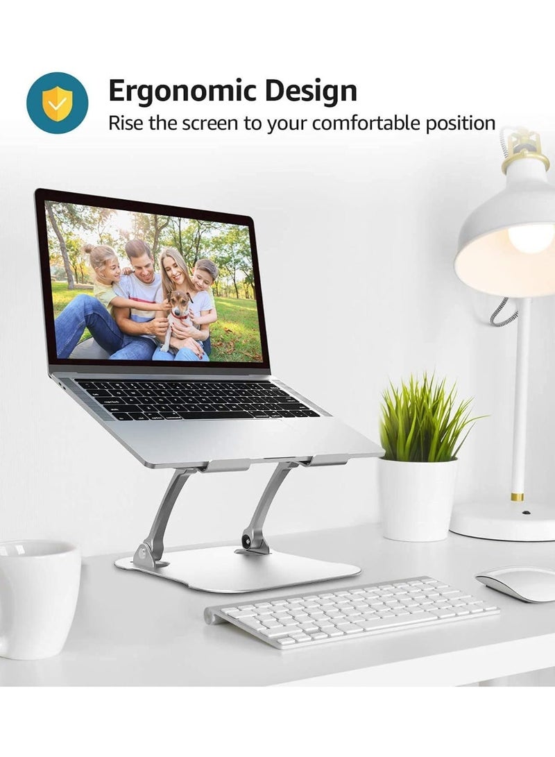 Adjustable Laptop Stand: Portable Riser for Laptops 8-17, Heat-Vent, Supports Up to 44 lbs, Compatible with MacBook, Dell XPS - Image 2