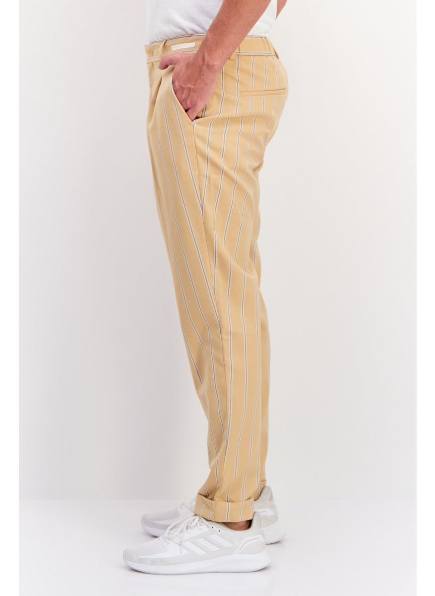 Men Regular Fit Stripe Chino Pants, Beige - pzsku/ZE5E79210ACC8DBF77D8DZ/45/_/1737642582/377b34f5-7f76-42ec-a338-9fada9dc6b09