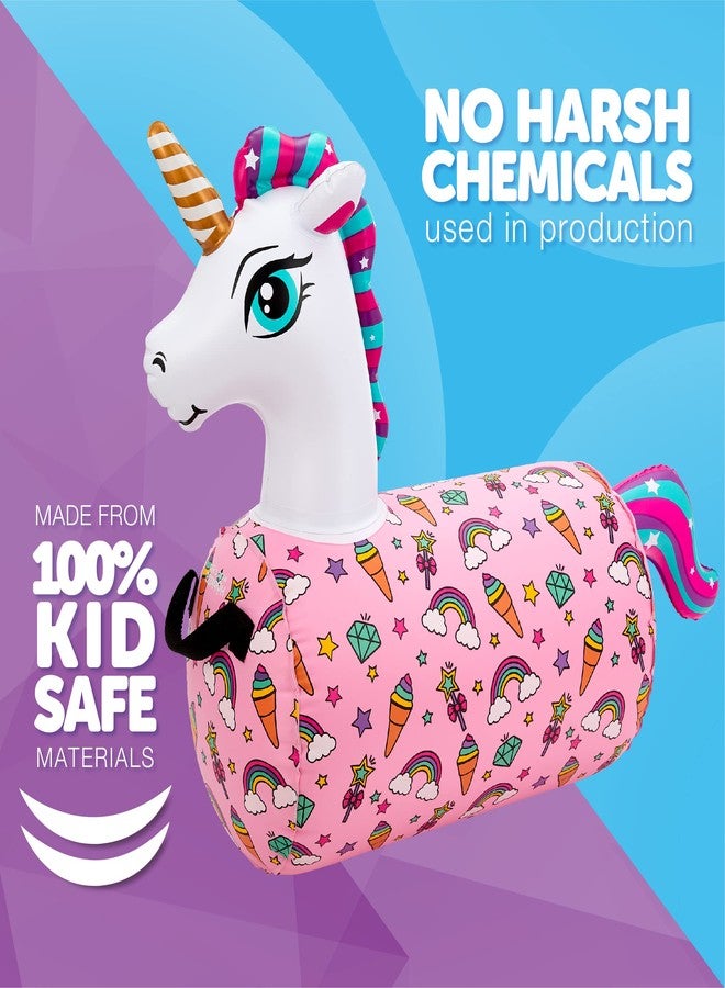 WADDLE Hip Hopper Inflatable Hopping Animal Bouncer Unicorn, Ages 2 and Up, Supports Up to 85 Pounds - Image 4