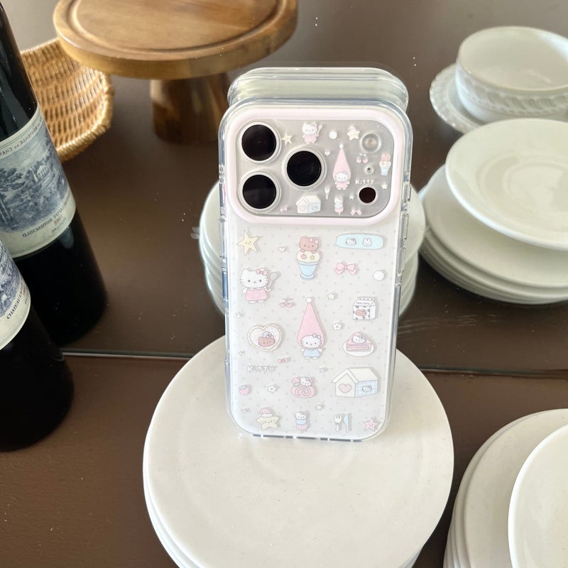 مناسبة لشركة أبل 17Promax لطيف قبعة كيتي قطة حالة الهاتف Iphone16Pro لطيف تصميم ثقب دقيق 15P - Image 4