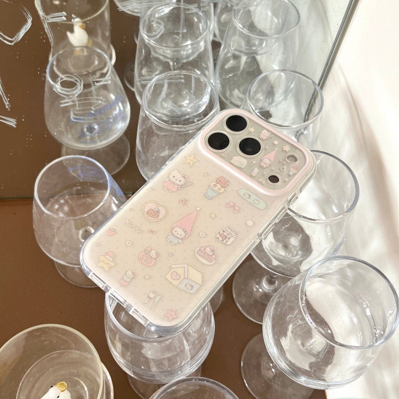 مناسبة لشركة أبل 17Promax لطيف قبعة كيتي قطة حالة الهاتف Iphone16Pro لطيف تصميم ثقب دقيق 15P - Image 5