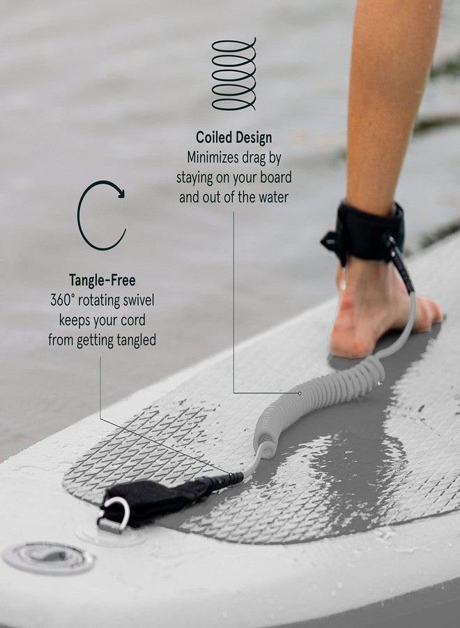 Retrospec Stand Up Paddle Board Helix Coiled Leash - Image 3