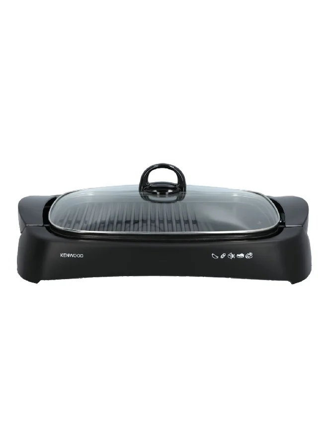 كينوود شواية صحية بتحكم حراري 1700 وات مع غطاء أسود 9.8 × 51 × 35 سم HG230