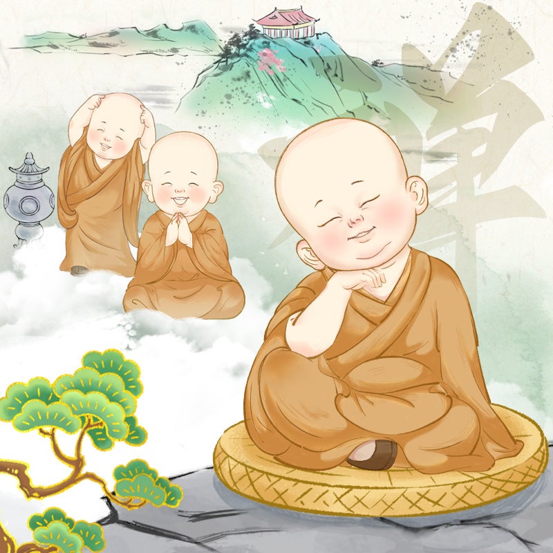 Shaolin Temple Monk Resin Craft – Chinese Home Decoration for Living Room - Image 2