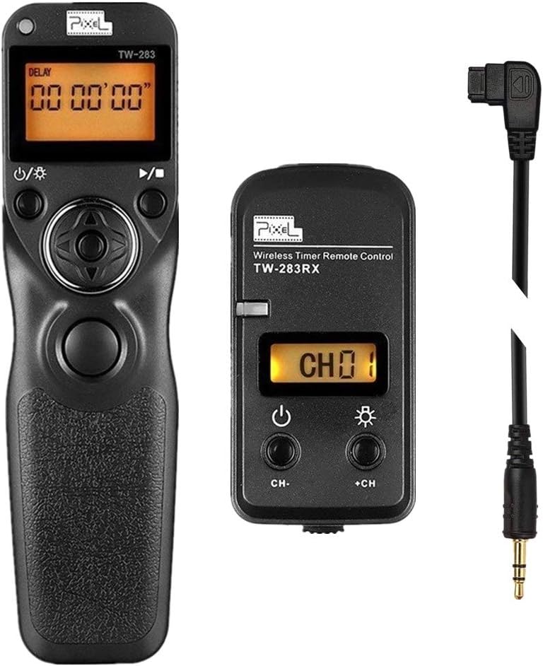 Pixel TW283-S1 Wireless Remote Trigger Timer Intervalometer Compatible with Sony a100 a200 a300 a350 a400 a450 a500 a550 a560 a580 a700 a850 a900 a37 a5 a5 a57 A65 A67 A77 A99 A77II A99II - Image 1