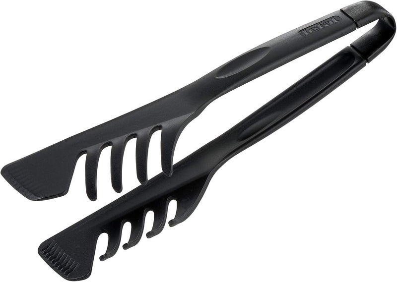 T-fal TEFAL Bienvenue Salad Tongs | Kitcken Tool | High-Heat Resistance | Scratch-Free for Cookware | Dishwasher-Safe | Black | Plastic | Made in France | 2 Years Warranty | 2745312 - Image 2