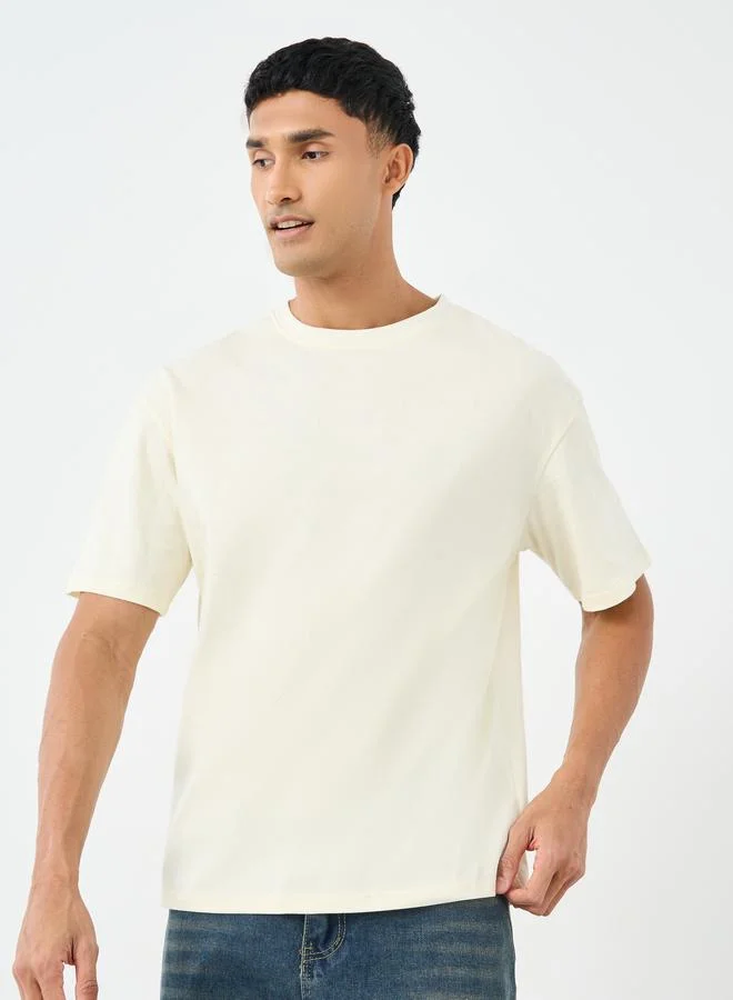 Styli Styli Men Oversized Japanese Graphic Back Print T-Shirt