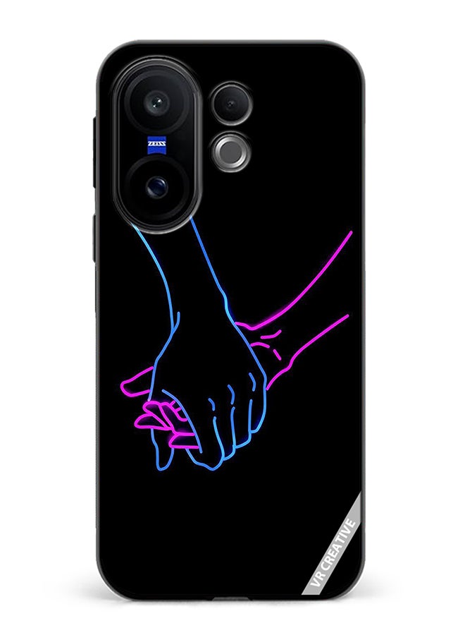 Protective Case Cover For Vivo X200 FE Hands Design Multicolour