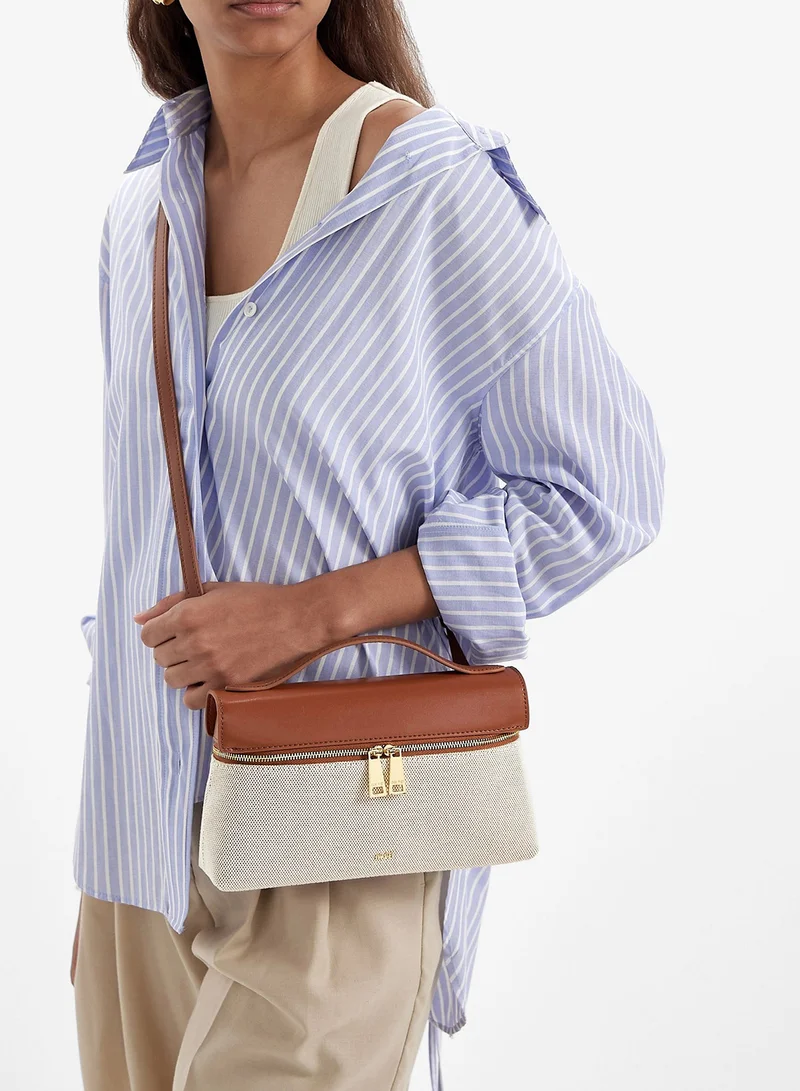 JW PEI Thea Faux Top Handle Satchel Bag