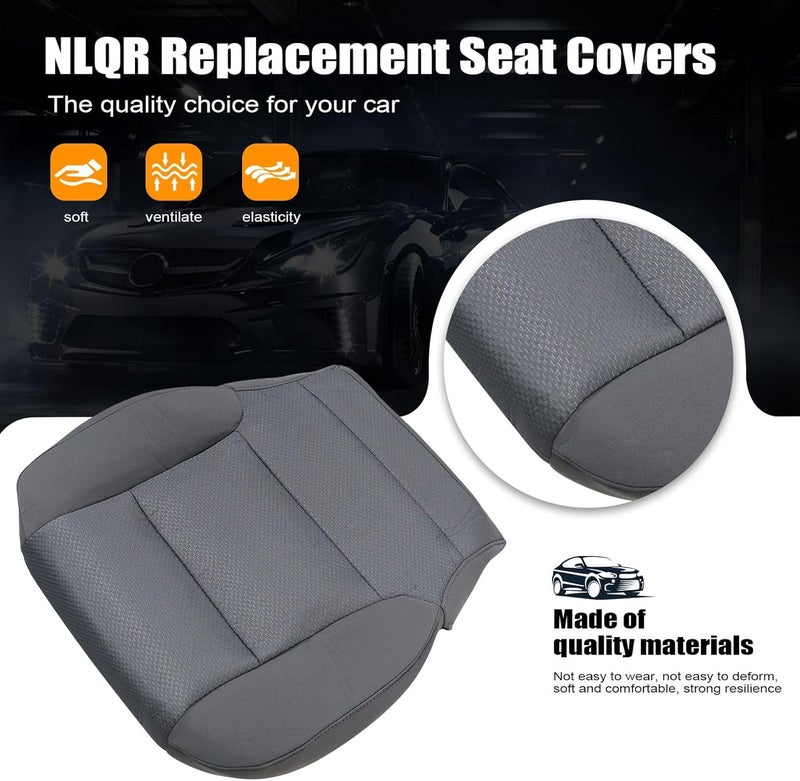 NLQR Dark Ash Gray Replacement Seat Cover for Chevy - Image 3