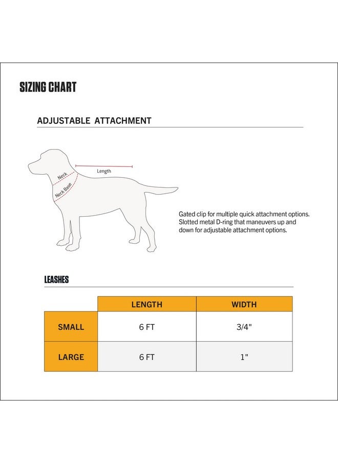 carhartt - Carhartt Dog Leash Black/Brushed Brass, Large - Image 1