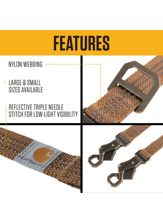 carhartt - Carhartt Dog Leash Black/Brushed Brass, Large - Image 1
