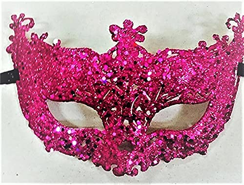 LUDALY Fashionable Glitter Eye Mask for Party and Festivals (PINK) - Image 5