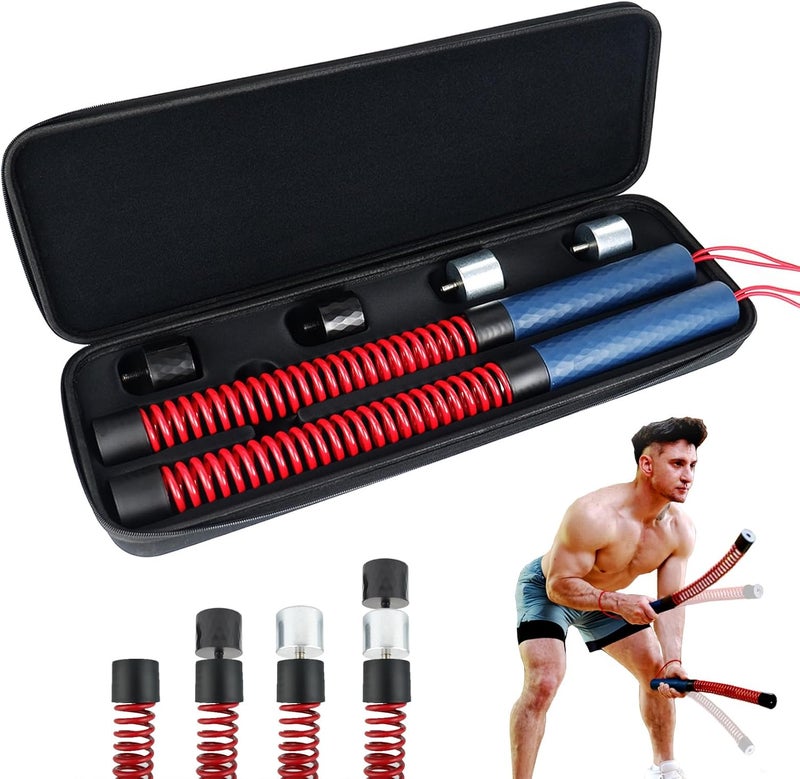 KINEOZ Upgraded Ropeless Battle Ropes for Home Gym with Adjustable Weight Levels - Image 1