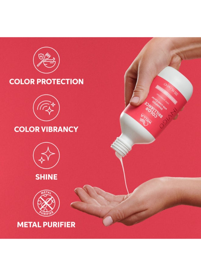 Wella Professionals Invigo Color Brilliance Shampoo 300Ml - For Fine To Medium Hair  - Image 3