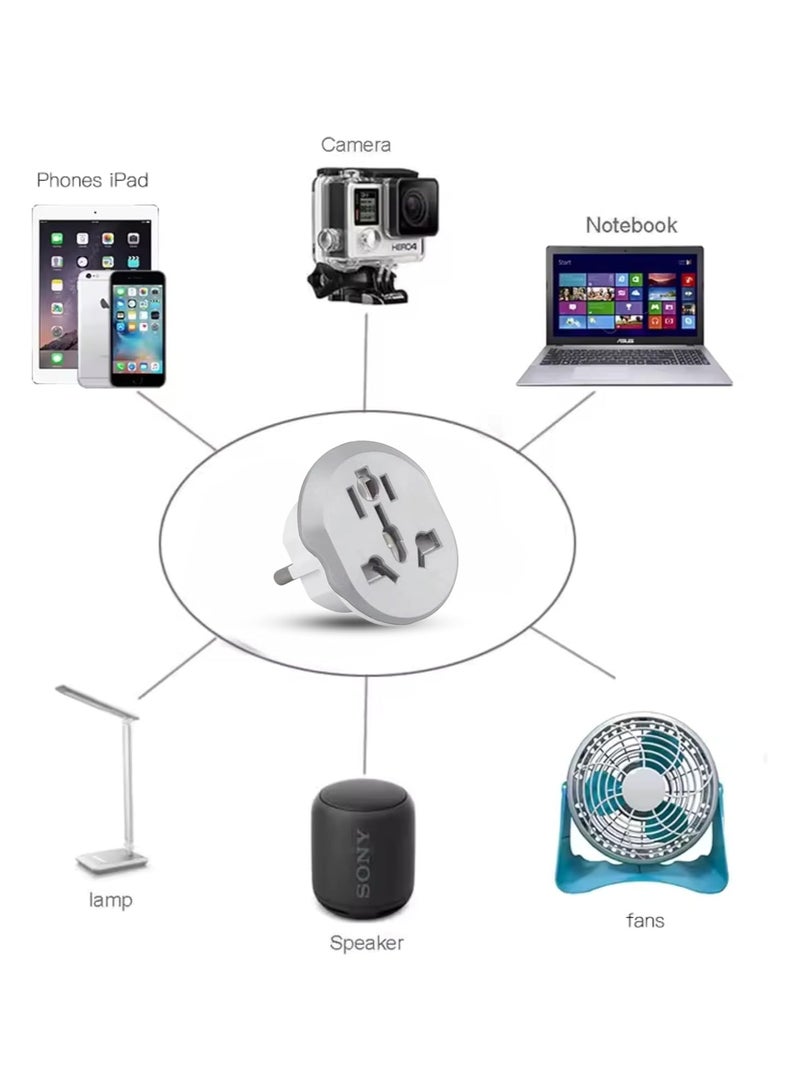 Travel Plug Adapter, White and Black (1 Piece) - Image 3