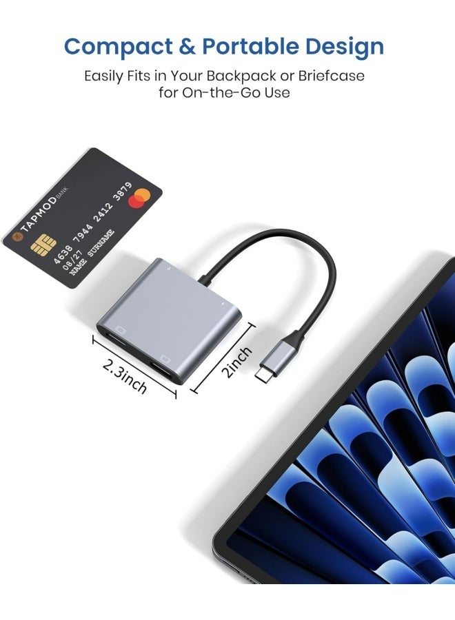 Apluynm USB C to Dual HDMI Adapter, 4K@60Hz HDMI Splitter for Dual Monitors Extended Display, 100W PD Charging, USB-A Port, Windows Supports Multi-Monitor with 3 Screens, macOS Limited to Mirror Mode - Image 5