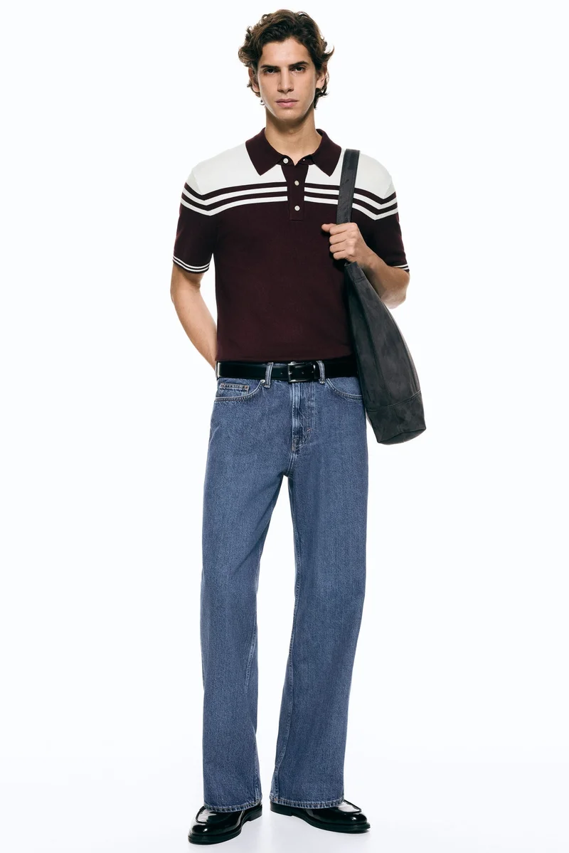 اتش اند ام تي-شيرت بولو بقصّة عادية