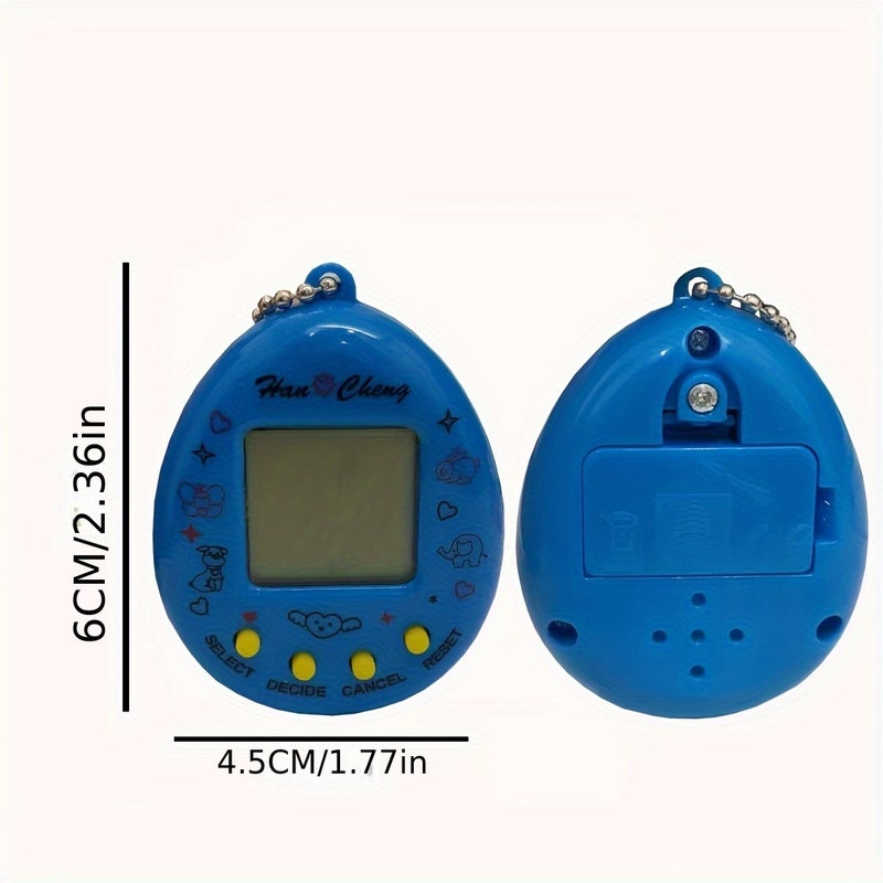 Retro Mini Handheld Game Console with Virtual Pet Keychain - Battery-Powered, Creative Gameplay, Pink/Blue/Yellow, Xcnm, Perfect for Winter - Image 5