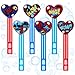 Rotatingpals 24 Pcs Hero Mini Bubble Wands Heart Spider Bubble Wands Assortment Hero Party Favor for Outdoor Summer Gift Goodie Bag Stuffers - Image 2