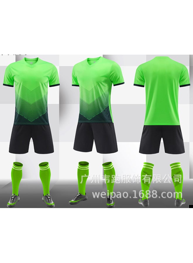 Fluorescent Green Short Sleeve Football Jersey - Image 1
