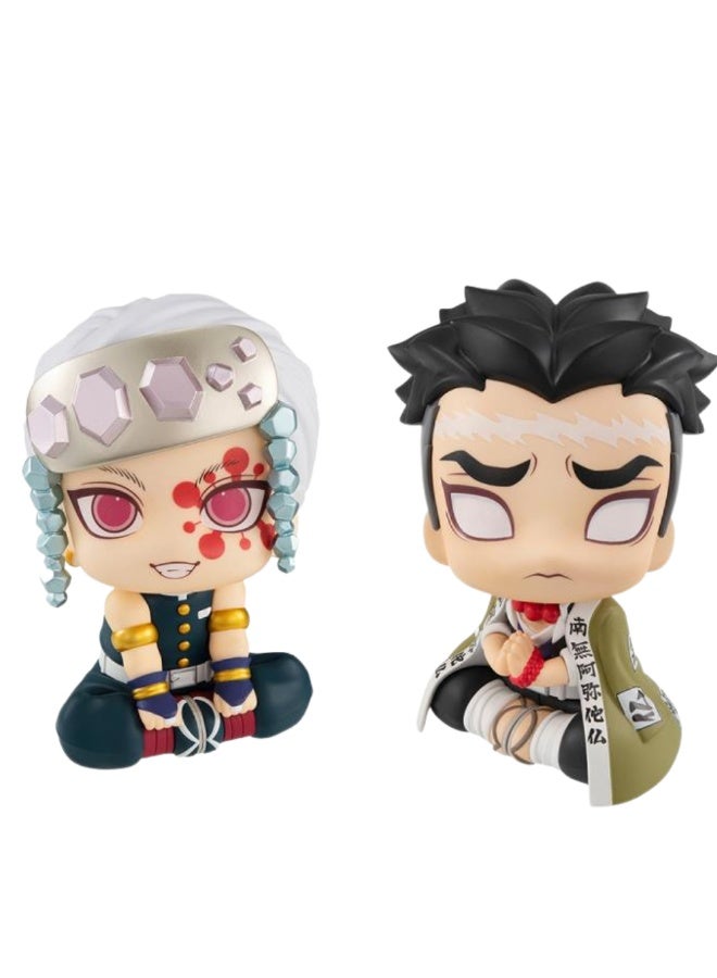 Demon Slayer Kimetsu no Yaiba: Tengen Uzui & Gyomei Himejima Set Lookup Figure (with Gift) by MegaHouse