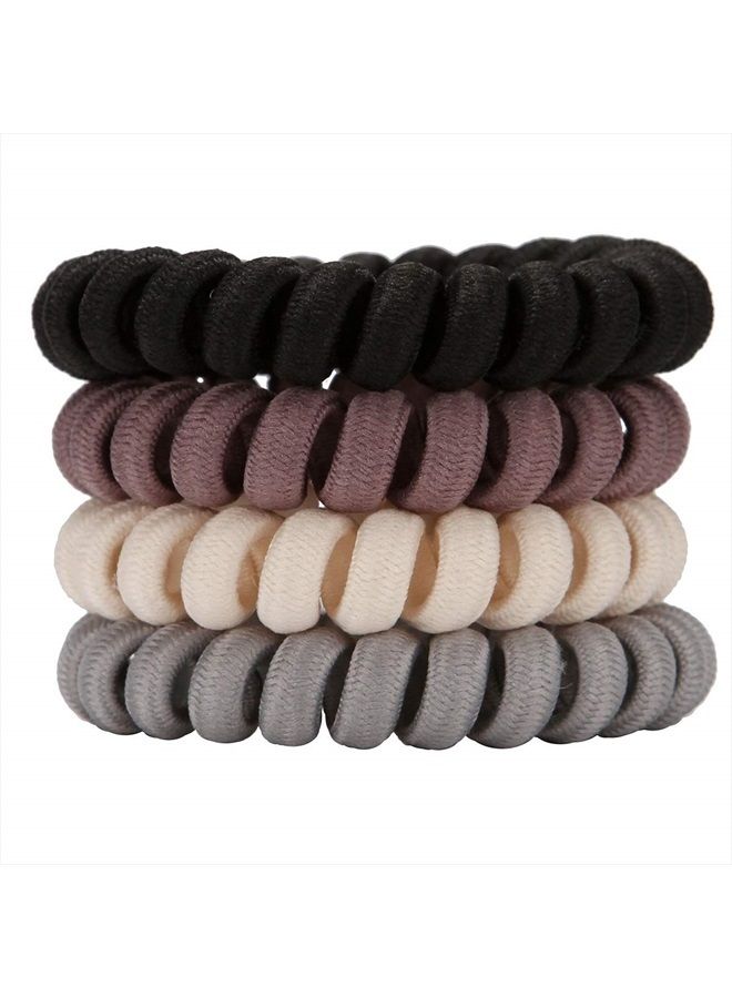 LONEEDY 20 Pack Spiral Hair Ties, Ponytail holder Coil Hair Ties, Phone-Cord Traceless Hair Rings - Image 3