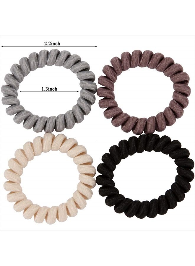 LONEEDY 20 Pack Spiral Hair Ties, Ponytail holder Coil Hair Ties, Phone-Cord Traceless Hair Rings - Image 2