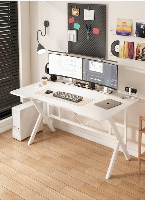 Shofenkei Ergonomic Study Desk Office Desk Spacious 120x75cm Home Office Gaming Desk Study Desk for Modern Homes with Carbon Fibre Surface- Ideal for Students and Gamers